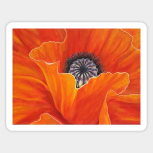 Poppy - Bright Red-Orange Magnet